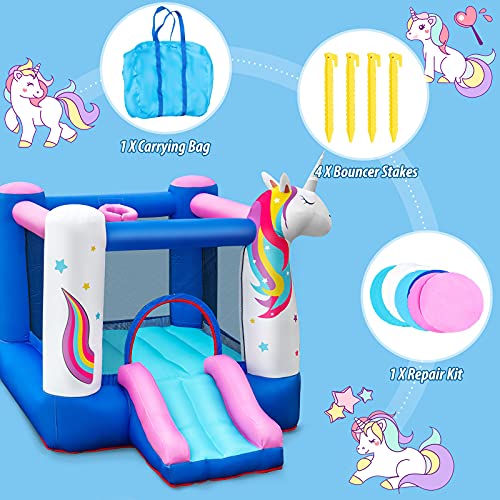 Kids Unicorn Design Bouncy Castle