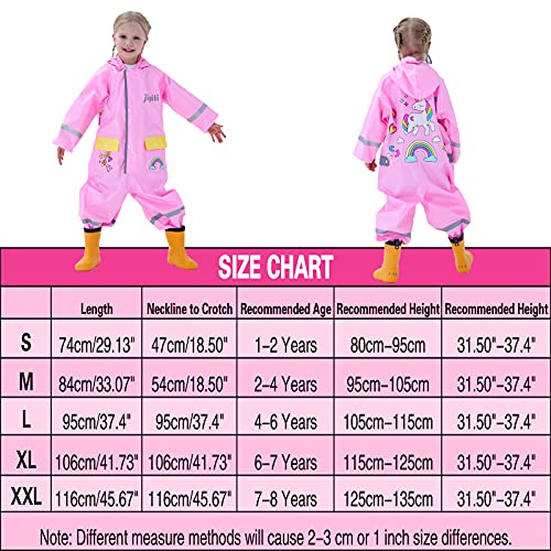 Pink Unicorn Waterproof Onesie | Rain-suit | | For Girls | PVC