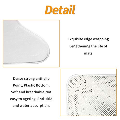 Set Of 2 Cute Unicorn Non Slip Bathroom Rugs | Purple