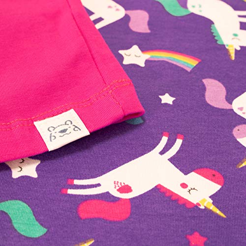 Harry Bear Girls Unicorn Pyjamas | Multicoloured Purple & Pink