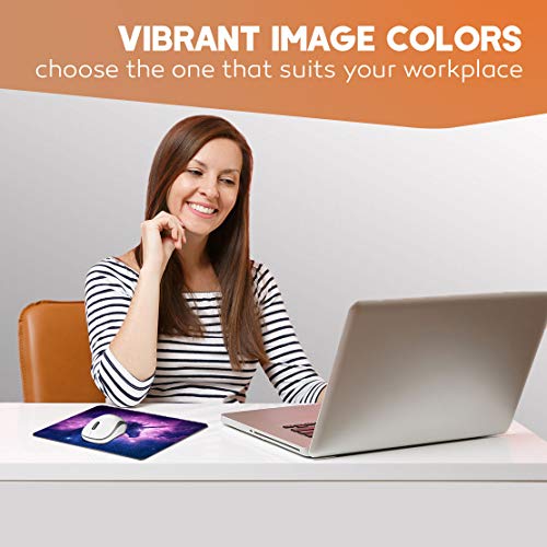Unicorn Sky Space Stars Purple-Pink Mouse Mat Pad - Art Magical Gift Computer