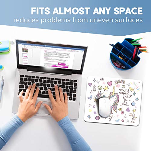 Pretty Enchanted Unicorn Mouse Mat Pad - Daughter Kids Auntie Student Gift Computer