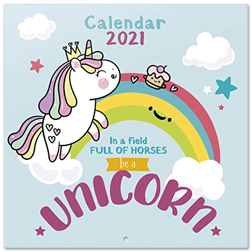 Official Unicorn 2021 Wall Calendar | Family Planner