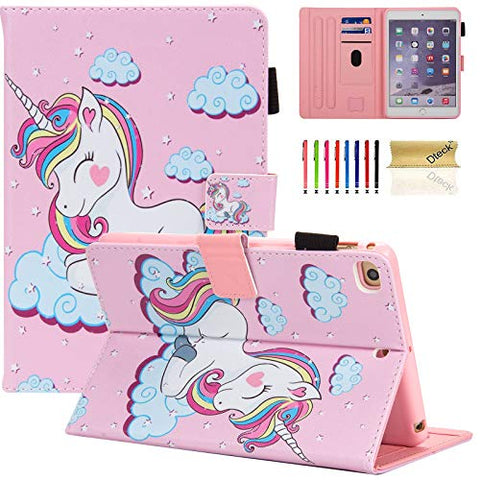 Case For iPad Mini 5/4/3/2/1 | Unicorn Design | Pink
