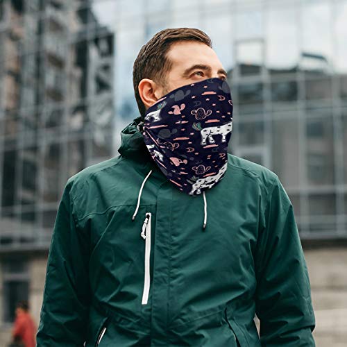 Unicorn Face Mask / Bandana Navy Blue