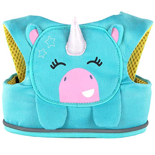 Trunki ToddlePak | Una Unicorn Toddler Walking Reins & Kids Safety Harness | Turquoise