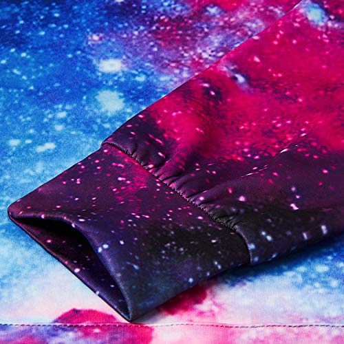 Unicorn Hoodie Sweatshirt for Men with Drawstring Pockets | Blue Galaxy