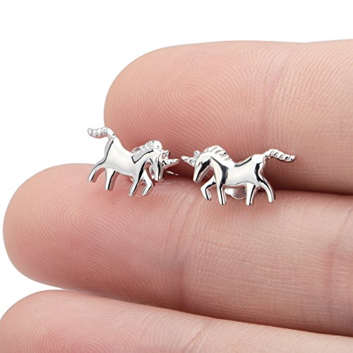 Unicorn earrings 925 silver adults and kids