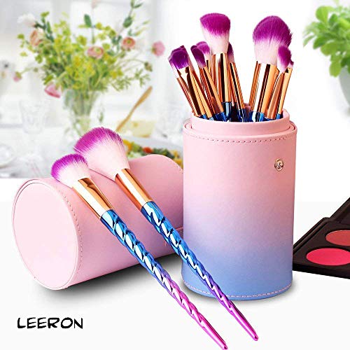Pretty Swirled Unicorn Mermaid Make Up Brush Set | 12 Pieces