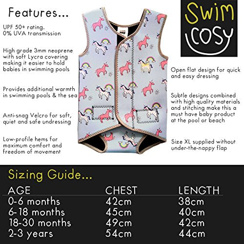 Swim cosy unicorn vest
