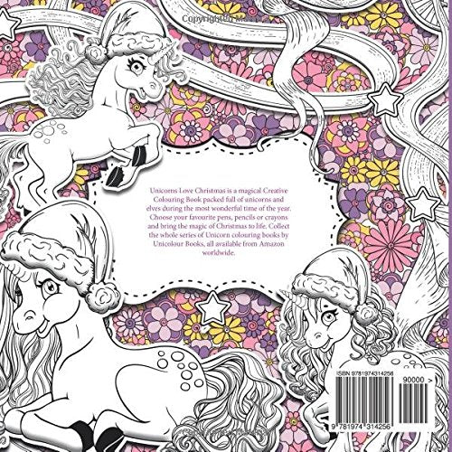 Unicorns Christmas - A Creative Colouring Book For Children