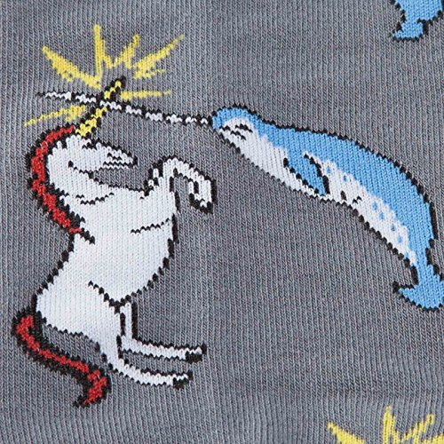 Men's Unicorn Socks - Unicorn Vs Narwhal - Sock it to me.