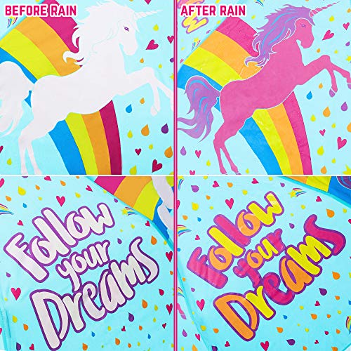 Unicorn Umbrella for Kids Colour Changing | GirlZone