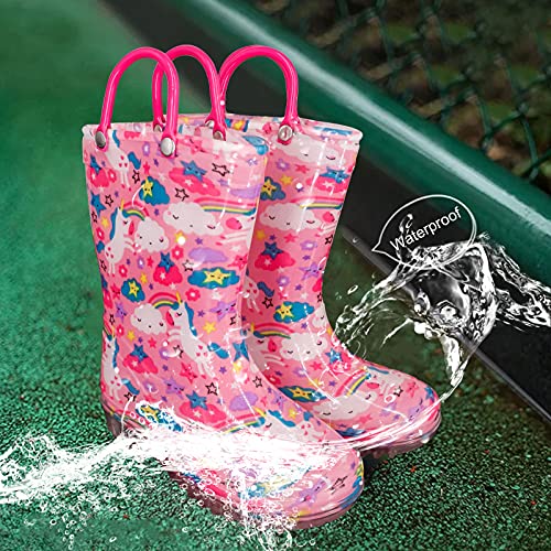 Unicorn Wellingtons For Girls | Pink