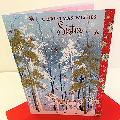 Unicorn Forest Christmas Card | Sister