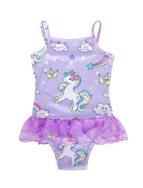 girls unicorn swimming ostume kids