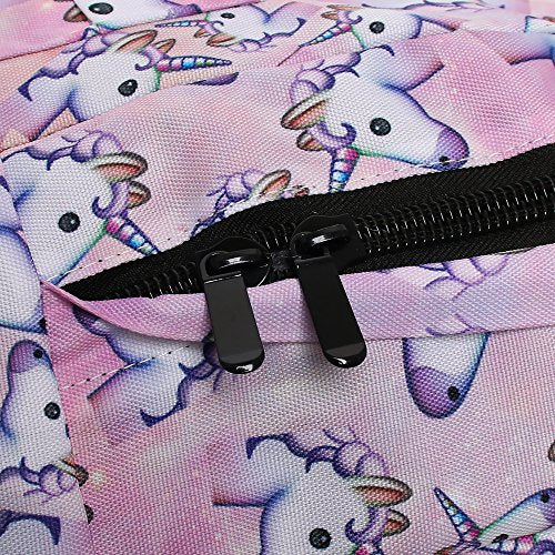 unicorn school bag with zips