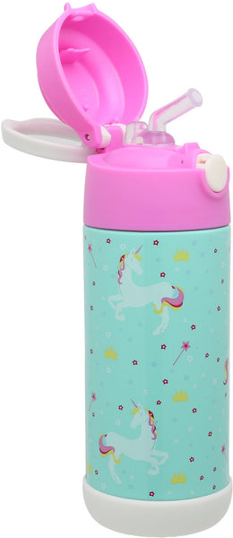 Vacuum Insulated Water Bottle with Straw (Unicorn) Lid