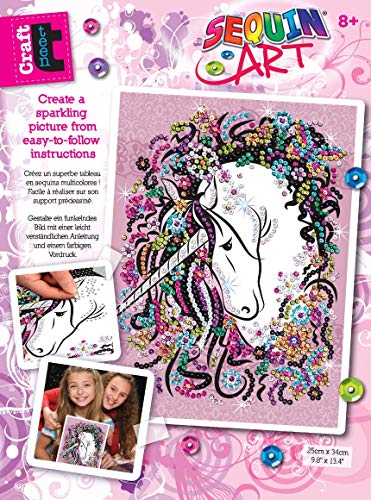 Unicorn sequin art kit gift