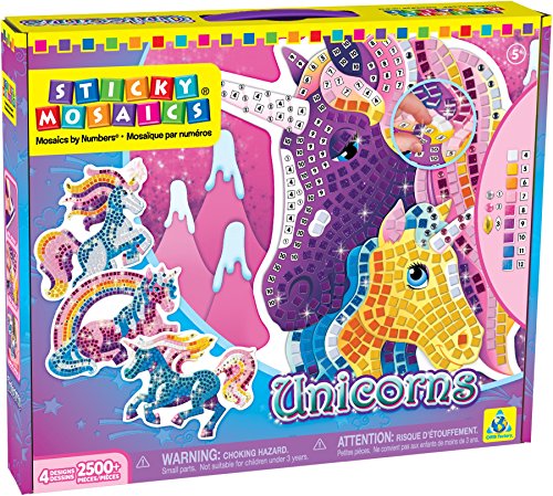 Sticky mosaics unicorns