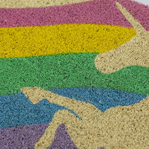 Coir Unicorn Doormat