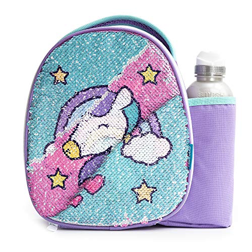 Lunchbox With Water Bottle Unicorn & Rainbow Design