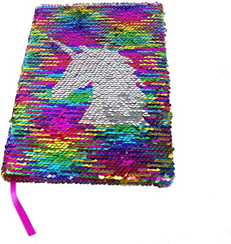 Unicorn Sequin Notebook Rainbow Sequins Journal Girls