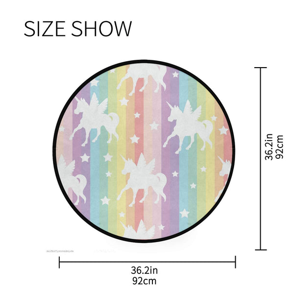 unicorn rug dimension