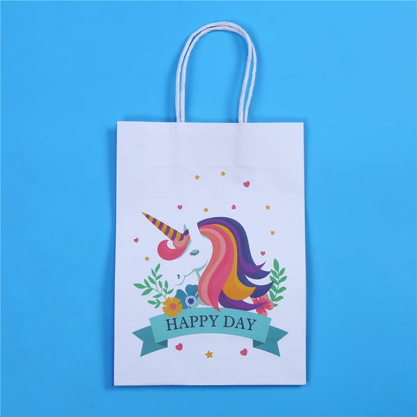 12Paper Gift Bags Unicorn Party