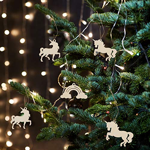 Unfinished Unicorn & Rainbow Christmas Tree Decoration 