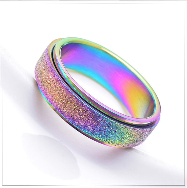 Rainbow Unicorn Ring For Girls and Women - Glittery Sparkle