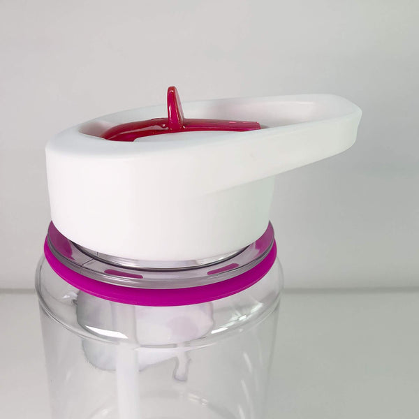 The Supreme Gift Company Personalised Plastic Drinks Water Bottle KIDS UNICORN Clear Bottle School Design (800ML)
