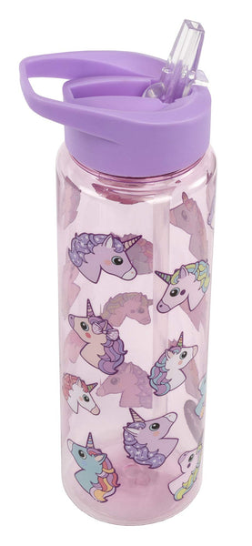 unicorn drinks water bottle 