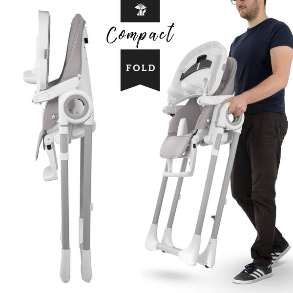 Foldable Unicorn Highchair - Grey