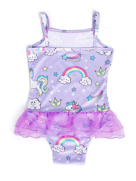 unicorn rainbow swimming costume
