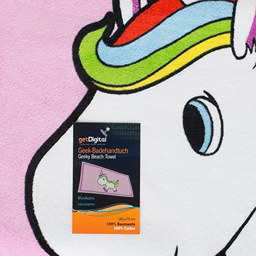 cotton beach towel unicorn