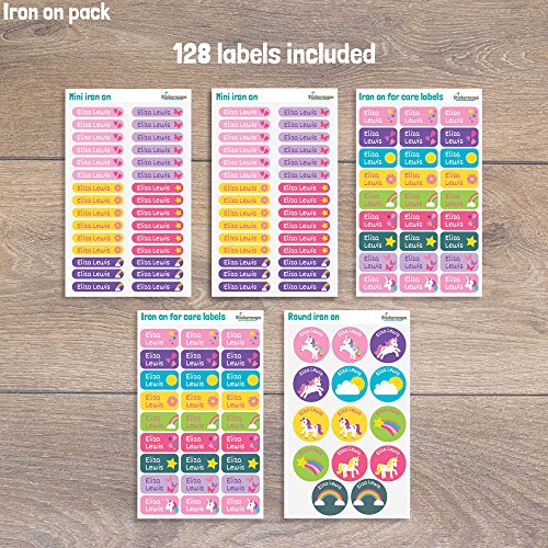 Pack Of Unicorn Iron On Stick On Labels