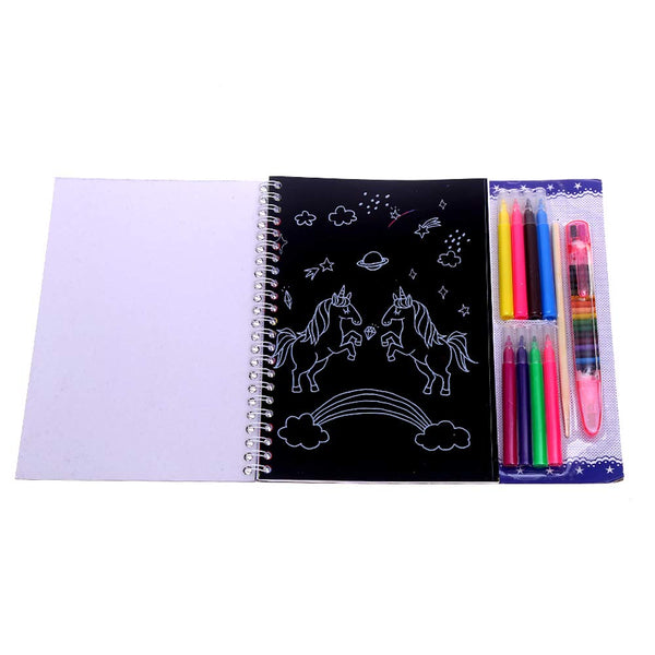 Unicorn Colouring Book with Crayons for Kids Ages 4-8