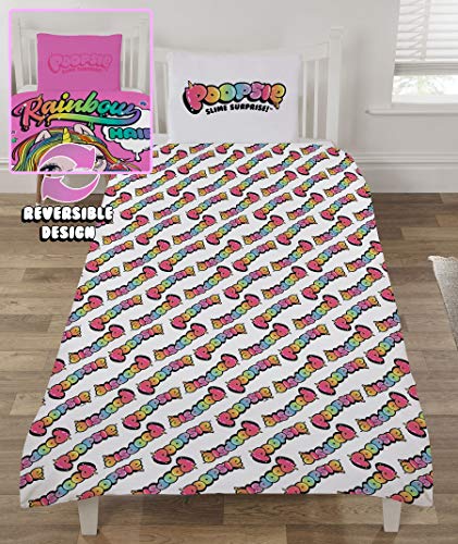 Poopsie Unicorn Surprise Duvet Cover Set For Kids |  Single Bed
