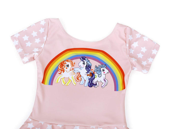unicorn rainbow themed swimming costume