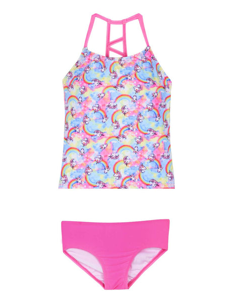 unicorn girls swimsuit tankini