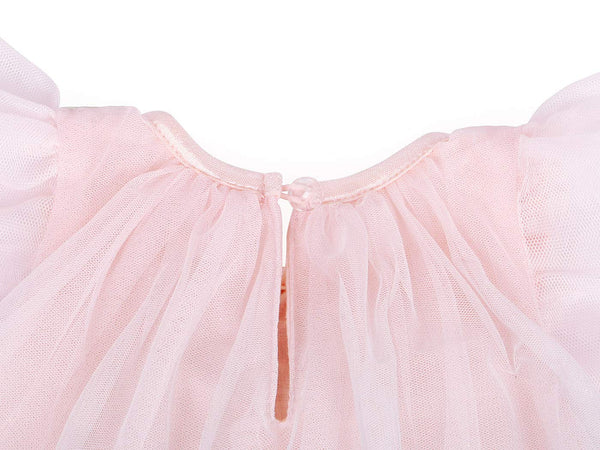 Cute Pastel Unicorn Dress with Short Sleeves - Pastel Rainbow Colours