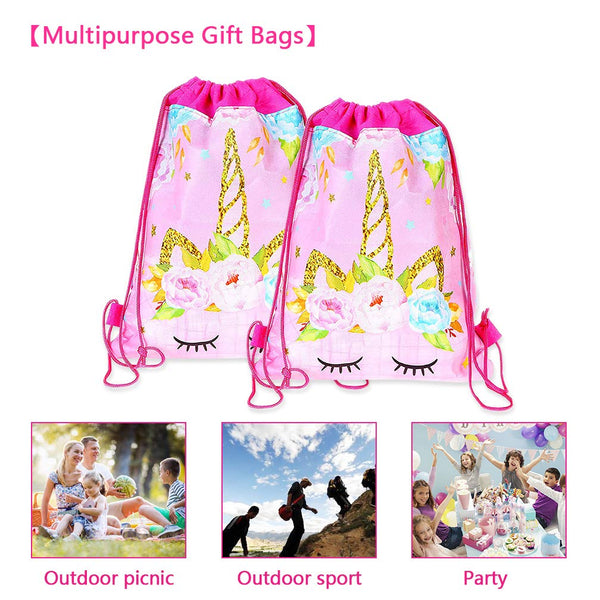 Unicorn Drawstring Party Bags 