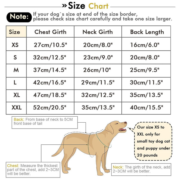 Unicorn Style Dog Costume Outfit Pattern Yellow XXL - 6 Sizes