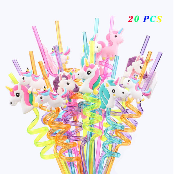 Unicorn Party Bag Fillers - Unicorn Straws