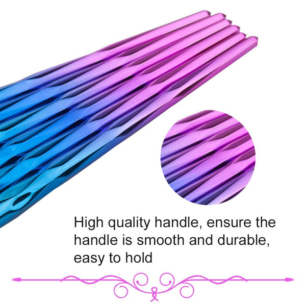Unicorn Make Up Brushes - Purple Set of 10
