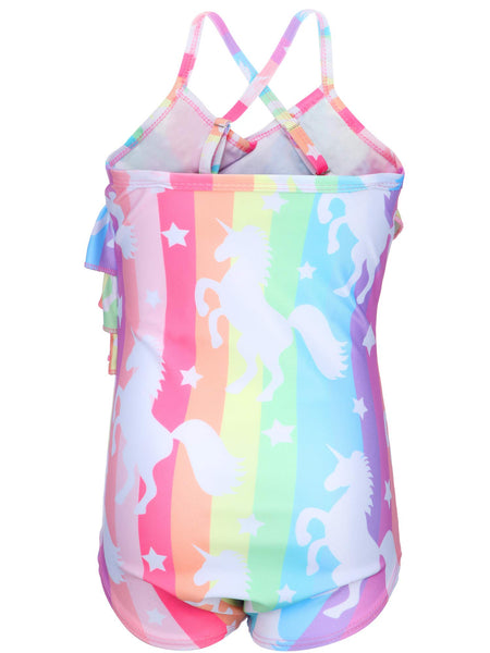 unicorn swimming costume girls cute