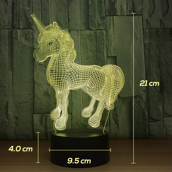 Unicorn Illusion Lamp - Colour Changing (Green)