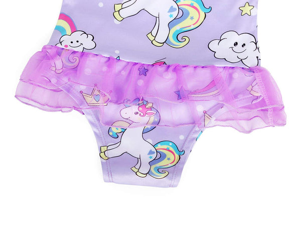 little girls unicorn swim costume