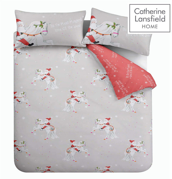 christmas unicorn duvet set